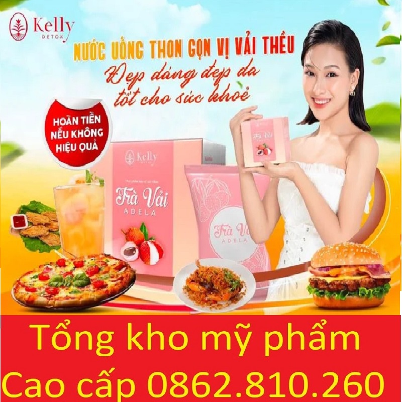 Trà Vải Adela Giảm Cân chính hãng Kelly detox