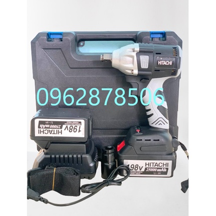 máy siết bulong hitachi 198v bộ 2 pin