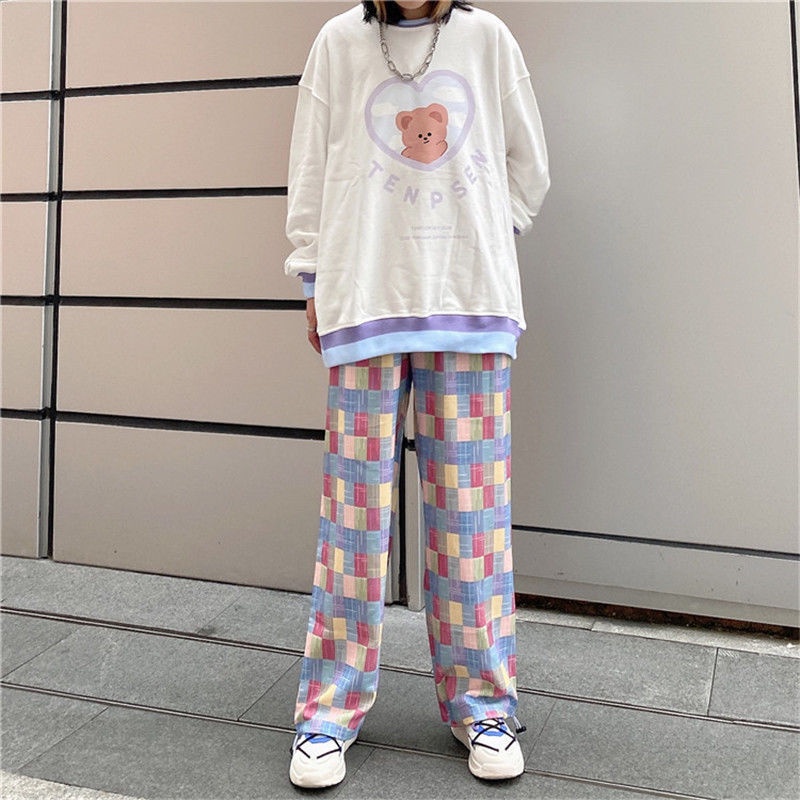 Happy-store 💋 Quần jogger chữ chéo Happy store chất nỉ ngoại hàng dầy nặng tay, có chốt gấu điều chỉnh, from ống rộng