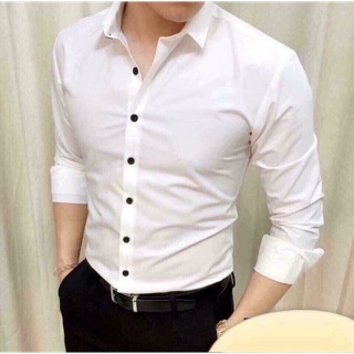 Áo sơ mi nam trơn, đủ size M- L - XL- 2XL -3 XL - 4 XL. Khuy trắng , khuy đen. Xả toàn bộ ôm lô giá sốc, hoac tách mẫu.