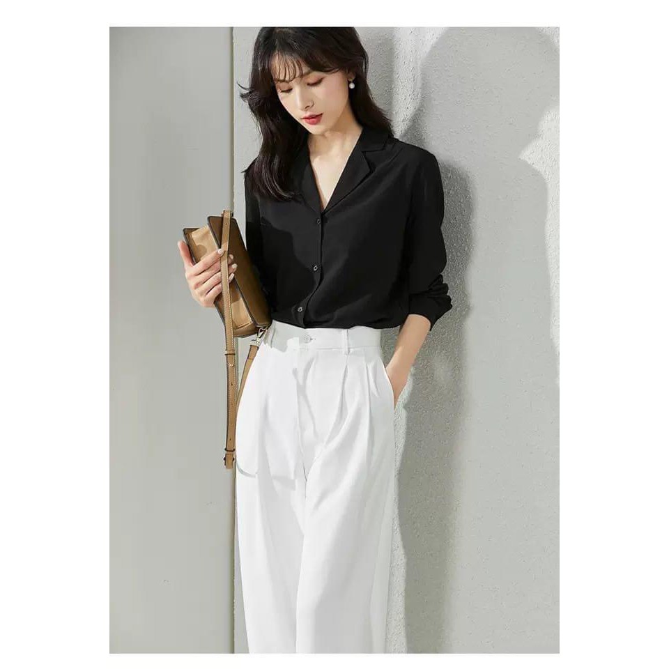 [Mã FAMAYWA giảm 10K đơn 50K] Áo Sơ Nữ Cổ Vest - Áo Sơ Mi Nữ Công Sở Thời Trang Đẹp | BigBuy360 - bigbuy360.vn