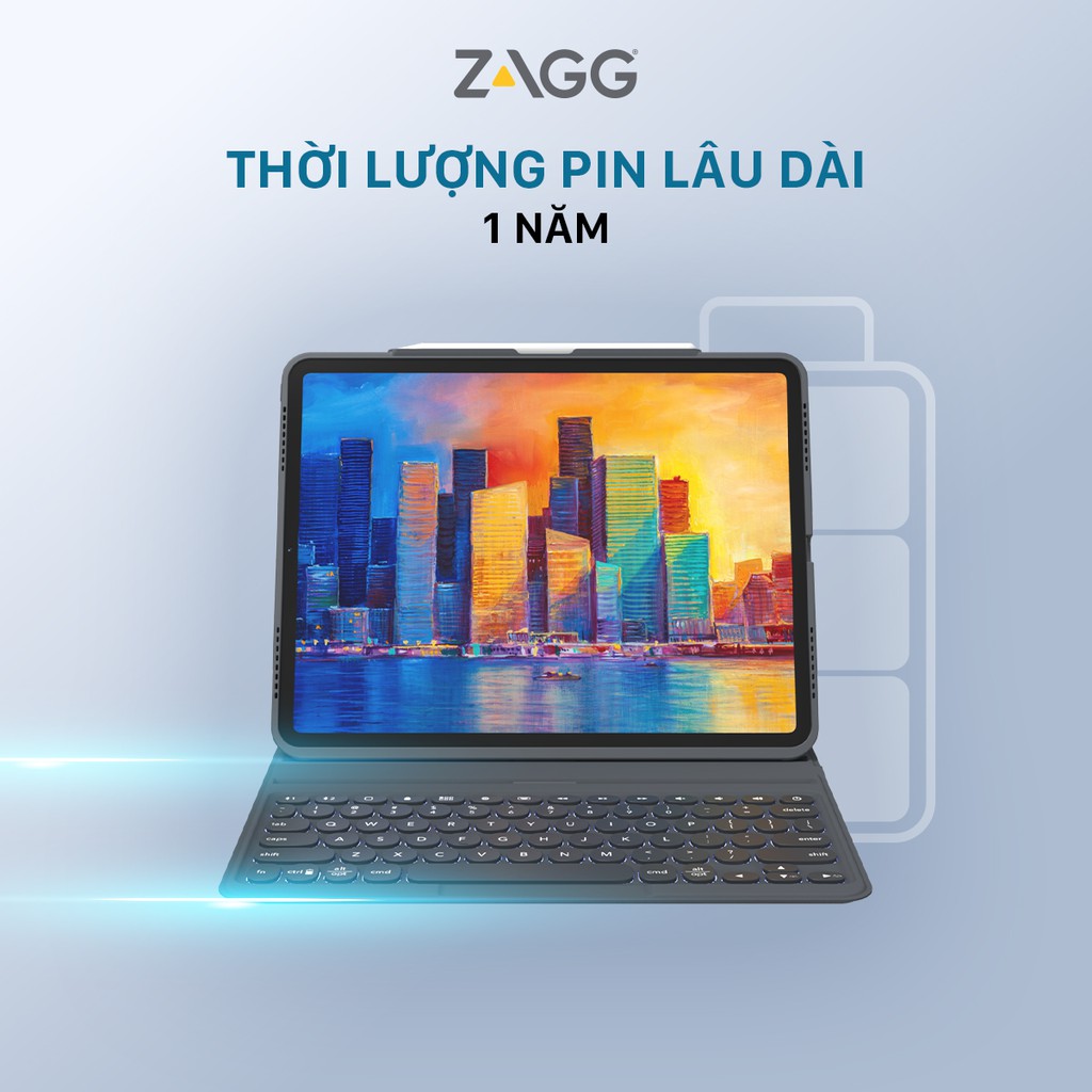 Ốp lưng kèm bàn phím ZAGG Pro Keys iPad Pro 11 inch - 103407976
