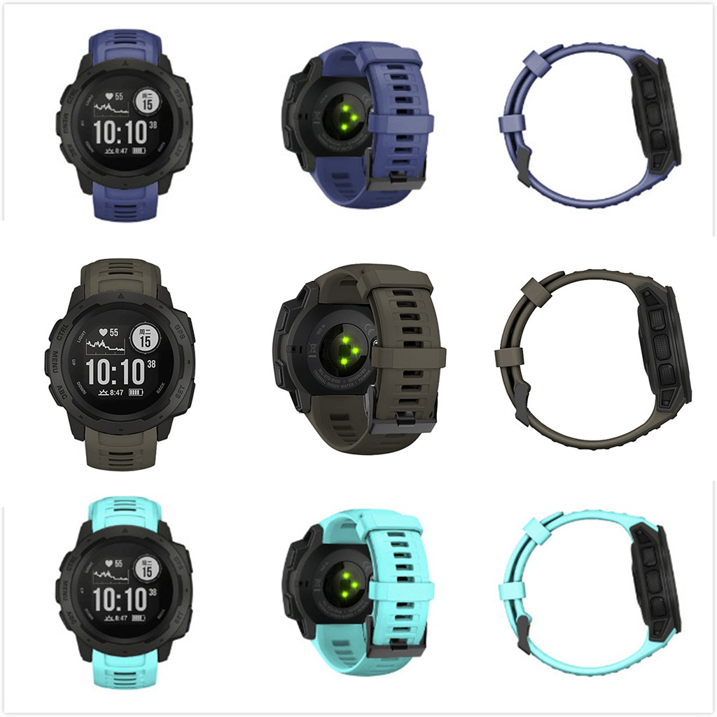 Dây đeo bằng silicon cho đồng hồ Garmin Instinct 22mm