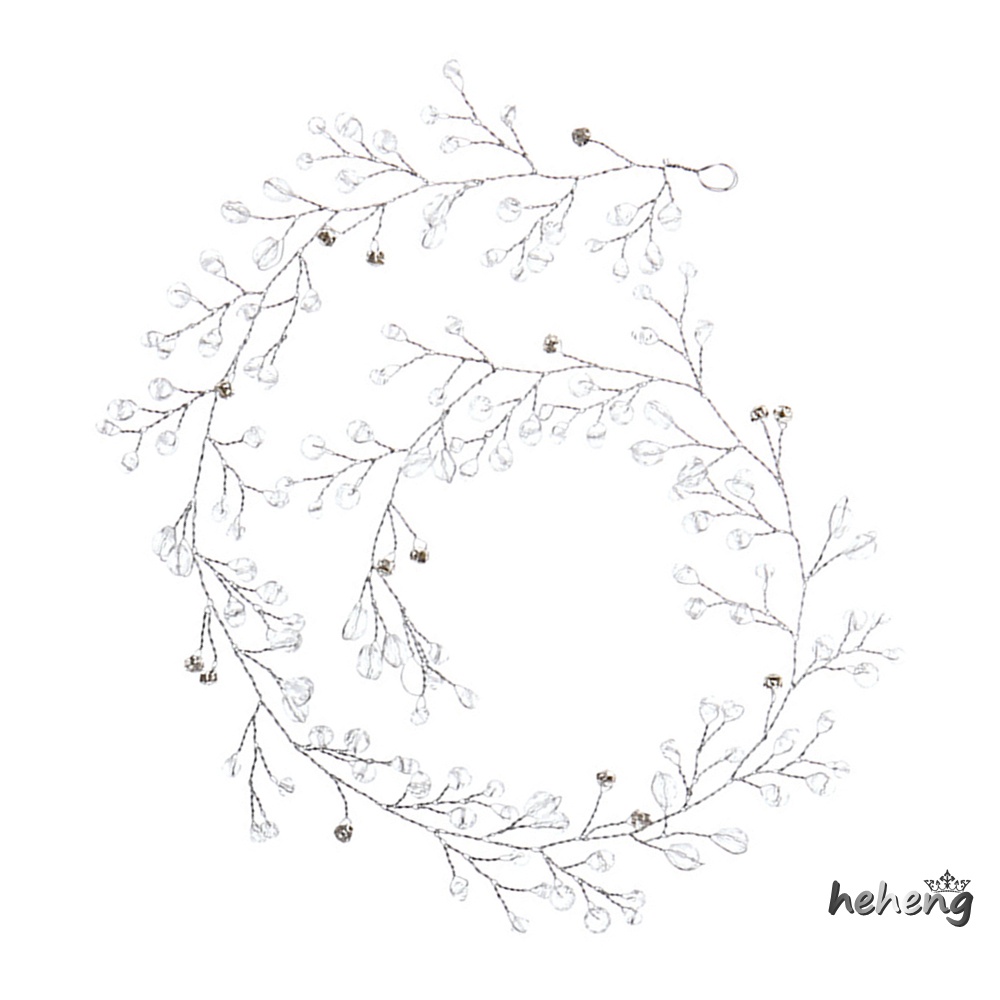 Băng Đô Kim Loại Đính Pha Lê Nhân Tạo Nhiều Màu Sắc Làm Quà Tặng Giáng Sinh