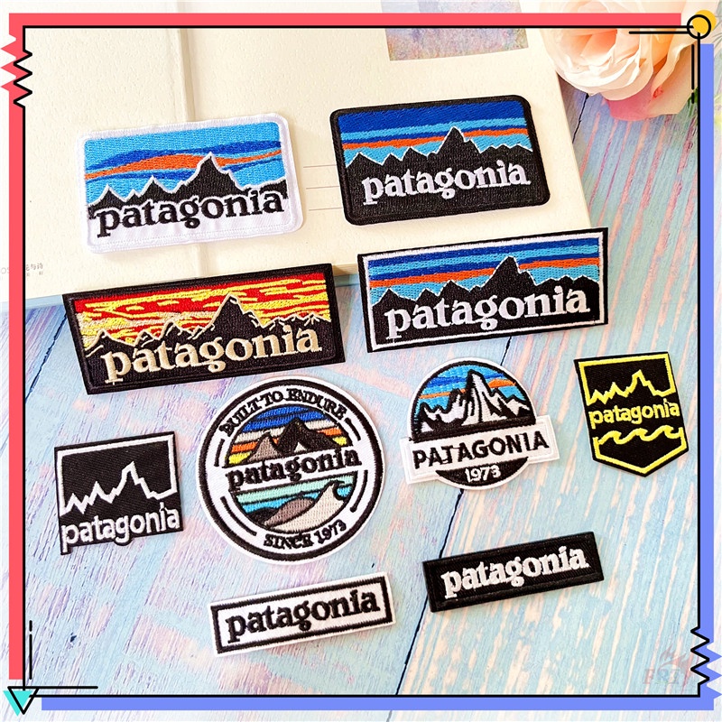 ♚ Patagonia - Miếng Vá Sắt Núi ♚ 1 Sticker Ủi Thêu Hình Phong Cảnh