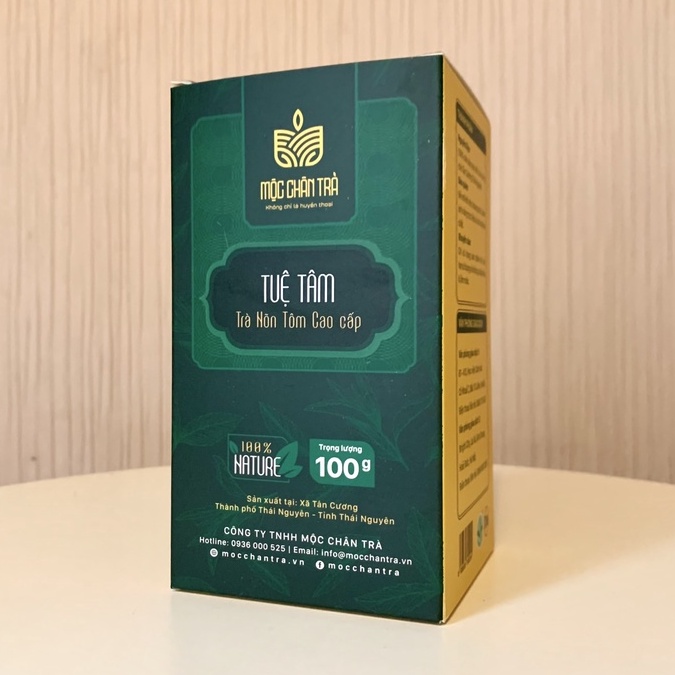 trà Thái Nguyên - Mộc Chân Trà, trà nõn tôm cao cấp, thơm ngon, cánh nhỏ (100g, 200g)
