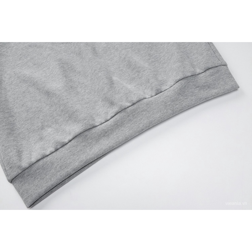 Áo sweater tay dài cổ cao phối khoá kéo thiết kế dáng rộng thoải mái