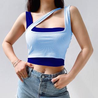 Áo crop top thiết kế dáng rỗng ôm vừa vặn gợi cảm cho nữ