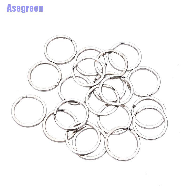 Set 100 móc khoá bạc hình tròn tiện dụng