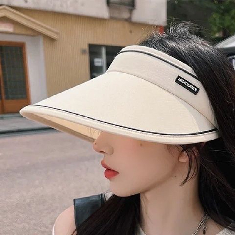 Mũ Nửa Đầu Chống Tia UV Màu Trơn Nón Nữ Nửa Đầu P2173