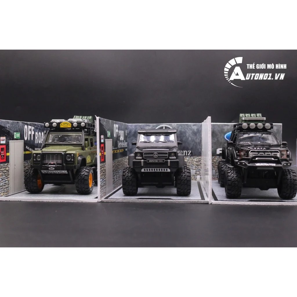 DIORAMA GARAGE CHO Ô TÔ OFFROAD TỈ LỆ 1:32 DR002