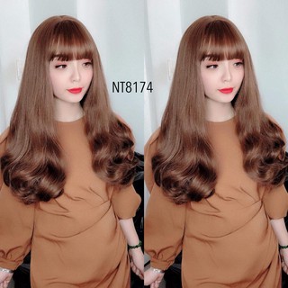 TÓC GIẢ NGUYÊN ĐẦU XOĂN LỮNG SÊU XINH TẶNG KÈM LƯỚI VÀ LƯỢC ( HÌNH THẬT 100% )