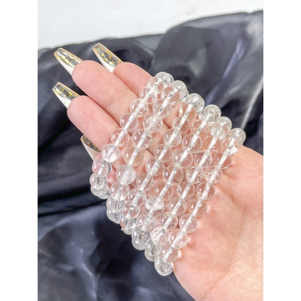 VÒNG TAY CLEAR QUARTZ biểu tượng của sắc đẹp, tình yêu, trong sáng và cao thượng
