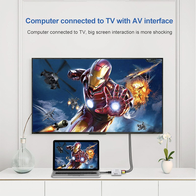 Bộ Chuyển Đổi Hdmi Ke Rca Av / Cvbs Hd 1080p Sang Rca Mini Hdmi2Av Chất Lượng Cao