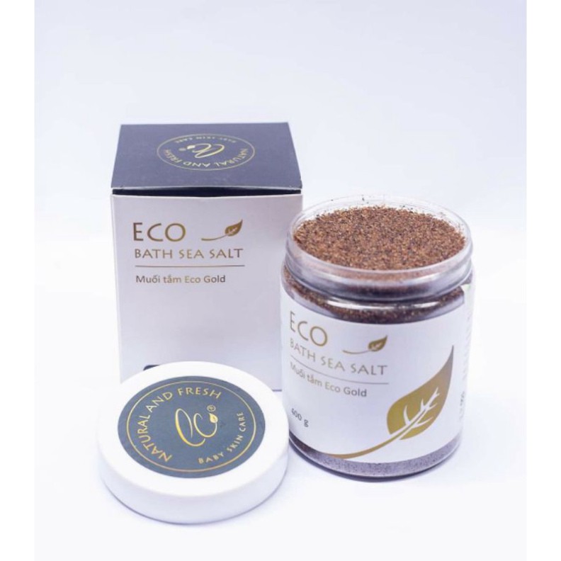 [Combo 3] Muối tắm bé Sinh Dược Eco Gold 400g dùng cho bé từ sơ sinh giảm nhanh rôm sảy mẩn ngứa hỗ trợ chàm sữa hăm tã