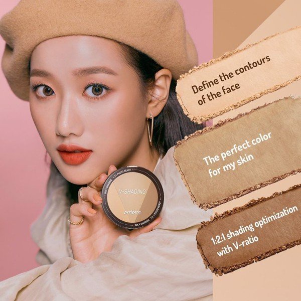 [Chính hãng] Phấn Tạo Khối Và Bắt Sáng Hoàn Hảo PERIPERA Ink V-Shading 9.5g | BigBuy360 - bigbuy360.vn