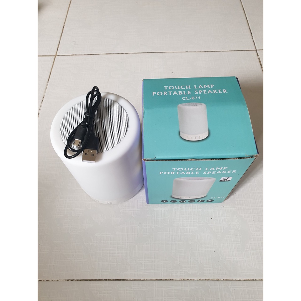 Loa di động cảm ứng kiêm đèn ngủ, Loa Bluetooth Không Dây 2in1 Kiêm Đèn Ngủ, Đèn Led Cảm Ứng Đổi Màu