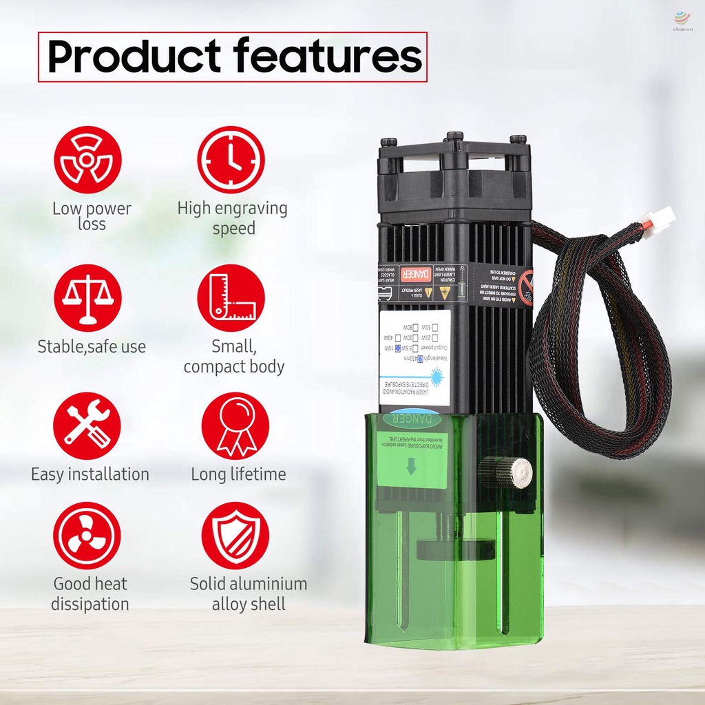 Mô Đun Laser 450nm 10W Với Vỏ Bảo Vệ Có Thể Điều Chỉnh Độ Dài Tốc Độ Cao Cho Máy In 3D CNC