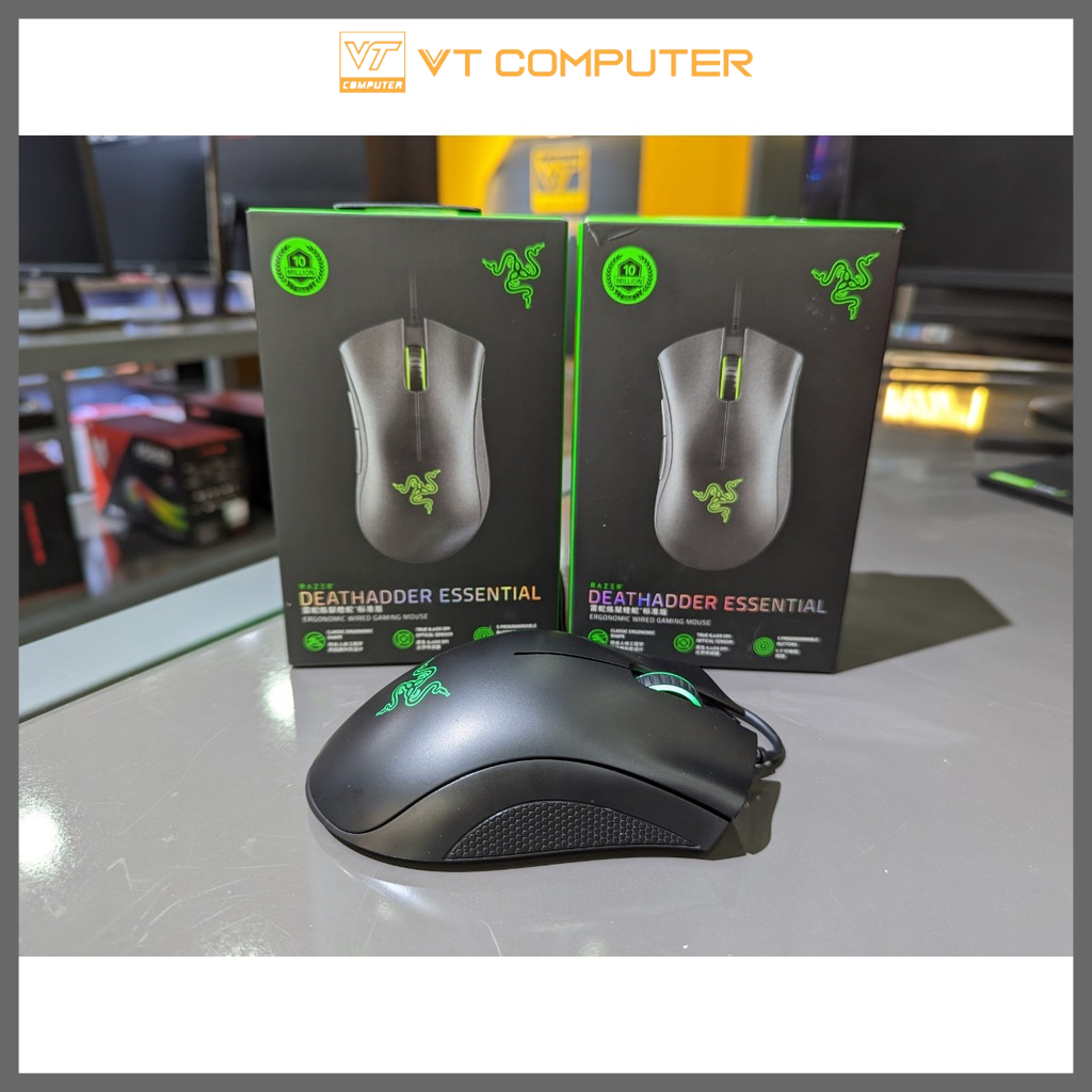 Chuột Razer DeathAdder Essential / Độ Bền Đến 10 Triệu Lượt Click / Bảo Hành 12 Tháng