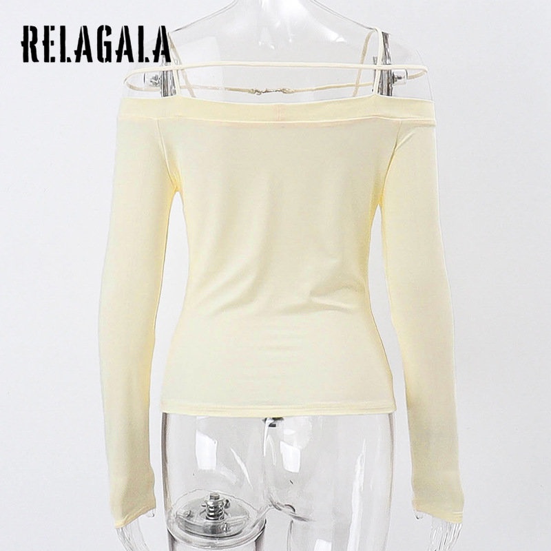 Áo Thun DàI Tay MàU Trơn ThờI Trang Cho Nữ