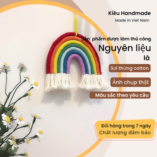 🌺 🌺  Cầu vồng trang trí phòng cho bé - cầu vồng macrame 🌺 🌺