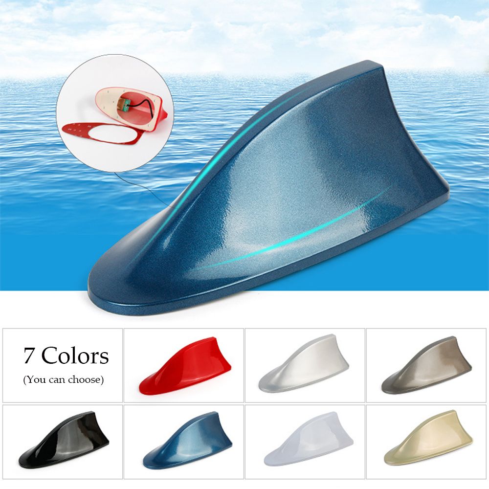 Ăng Ten Thu Sóng Radio Hình Vây Cá Mập Nhiều Màu Sắc Gắn Nóc Xe Hơi Thông Dụng