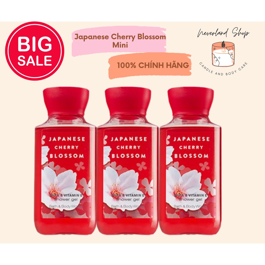 Sữa tắm mini Bath and body works Japanese Cherry Blossom 88 ml