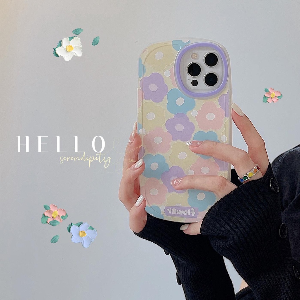 Ốp Điện Thoại Tpu Silicon Mềm Chống Sốc Chống Trượt In Họa Tiết Hoa Nhiều Màu Sắc Cho iPhone 11 12 13 pro max xr x xsmax