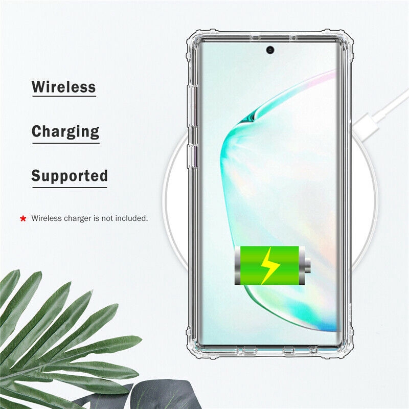 Ốp điện thoại silicon nhựa trong chống sốc bảo vệ cho For Samsung Note 10 Plus