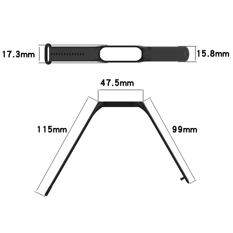 Dây Đeo Thay Thế Chất Liệu Silicon Màu Trơn Cho Xiaomi Smart Band 7 / mi Band 7 miband7 mi band7