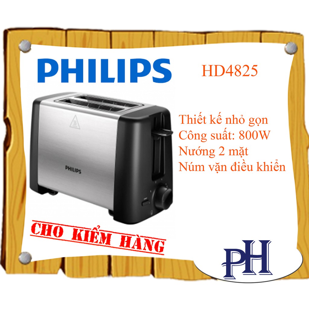 Lò nướng sandwich Philips HD4825 800W (Đen)