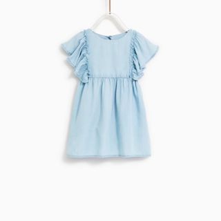 Váy zara xanh vải cực mềm