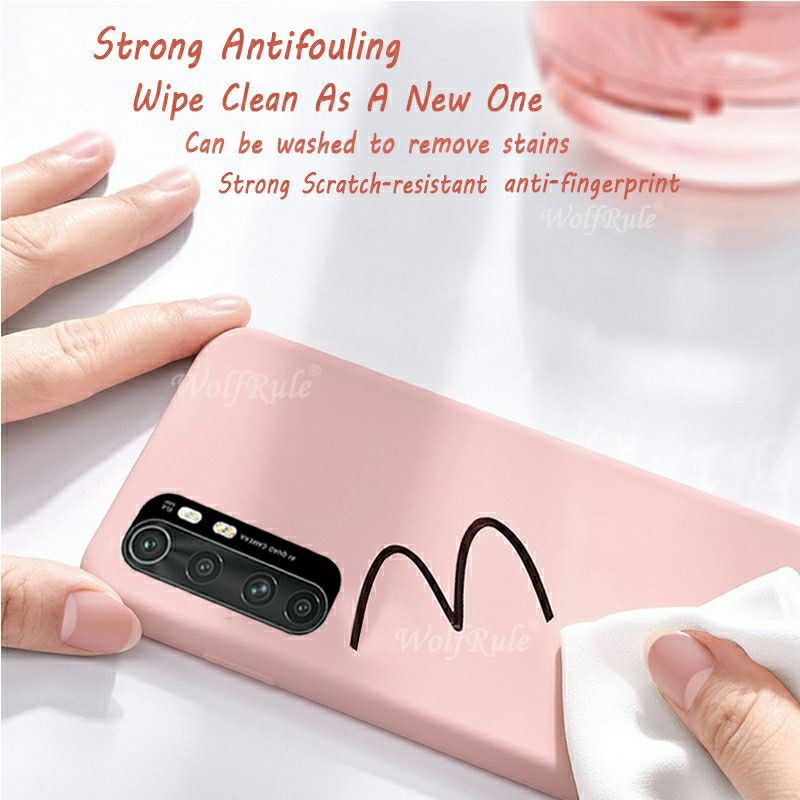 Xiaomi Mi Note 10 Lite_Ốp lưng dẻo màu KTS Desing chống bám bẩn dễ lau chùi