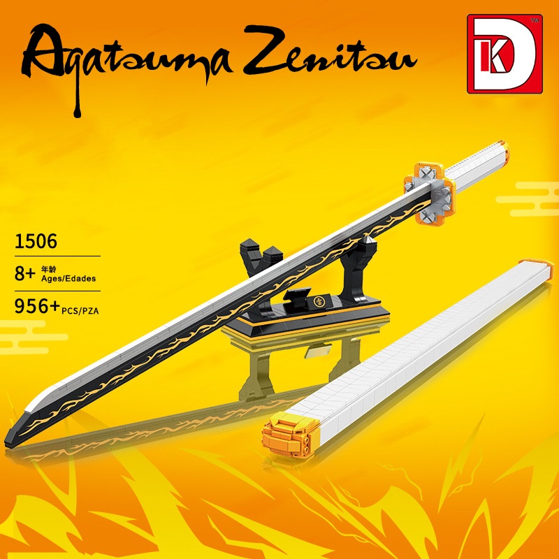 Đồ Chơi Lắp Ráp Mô Hình Thanh Kiếm Agatsuma Zenitsu Nichirin Sword DK1506 Với 956 PCS