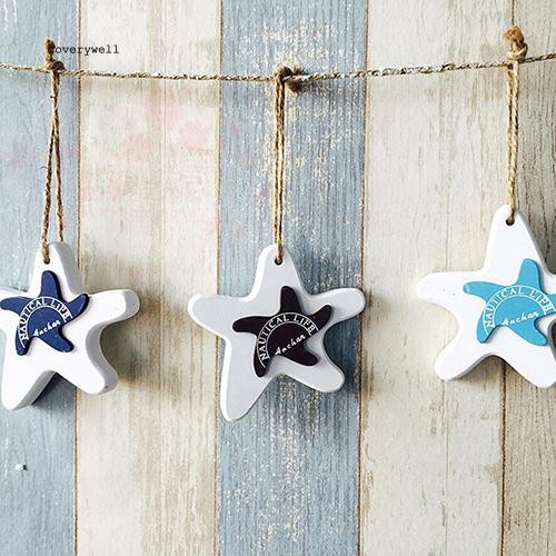 Dây hình gỗ treo trang trí phong cách địa trung hải