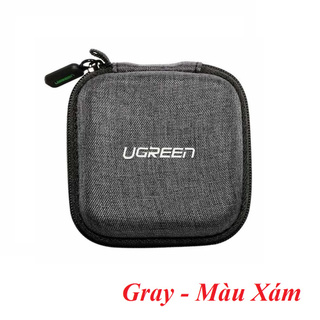 Ugreen 70576 Màu Xám bọc vải Hộp đựng tai nghe chống sốc LP128