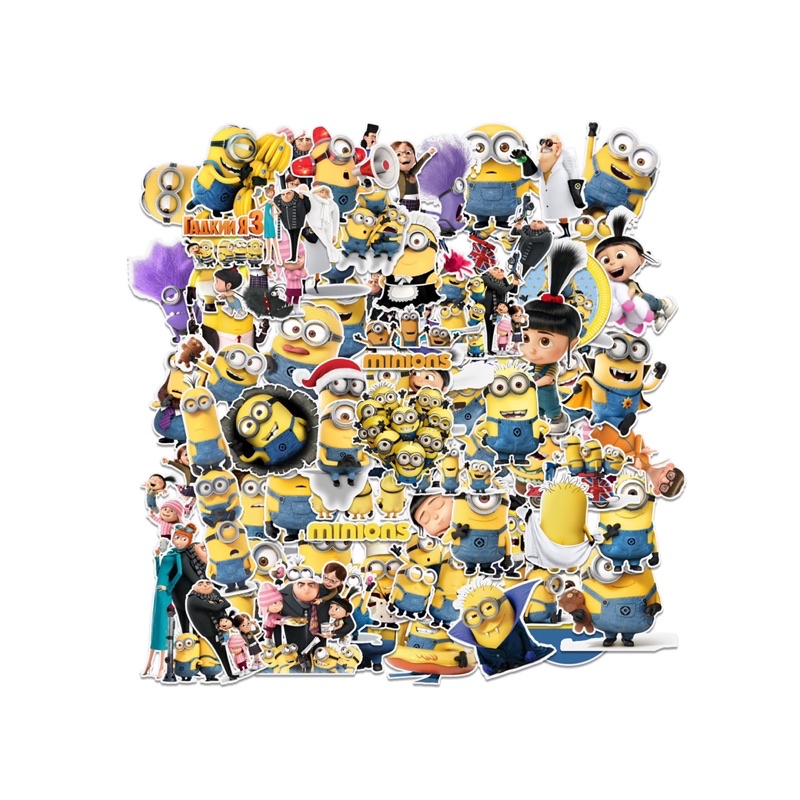 [Set 50 cái] Sticker Các Chủ Đề -Không thấm nước, Ko Dính Keo Khi Tháo Lột -Sticker trang trí laptop,mũ bảo hiểm,cốc,..