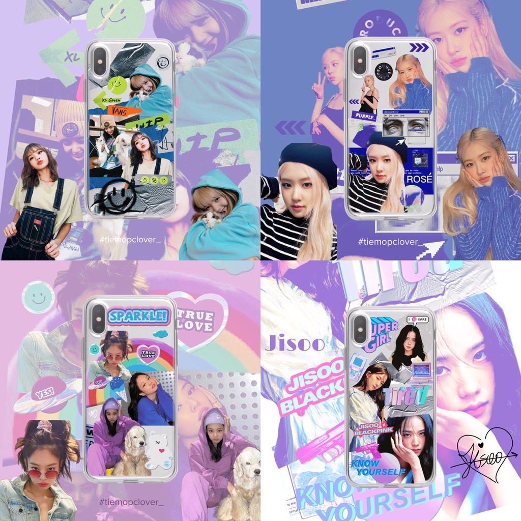 Ốp điện thoại BLACKPINK Lisa, Rosé , Jennie, Jisoo nhóm nhạc BLACKPINK Hàn Quốc