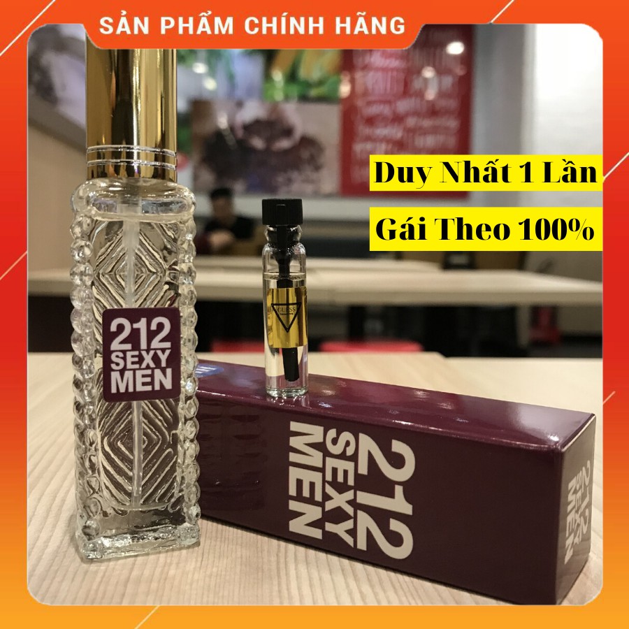 [FREE SHIP] Nước Hoa mini Nam Nữ Cao Cấp 6D 212 Sexy 20ml Bán Chạy Lưu hương 12 Giờ