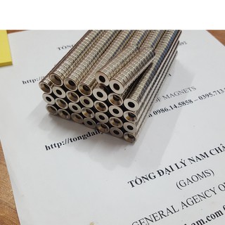 Nam châm 10x3 lỗ 4.2mm