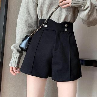 Quần Short Nữ Lưng Cao Ống Rộng Thời Trang