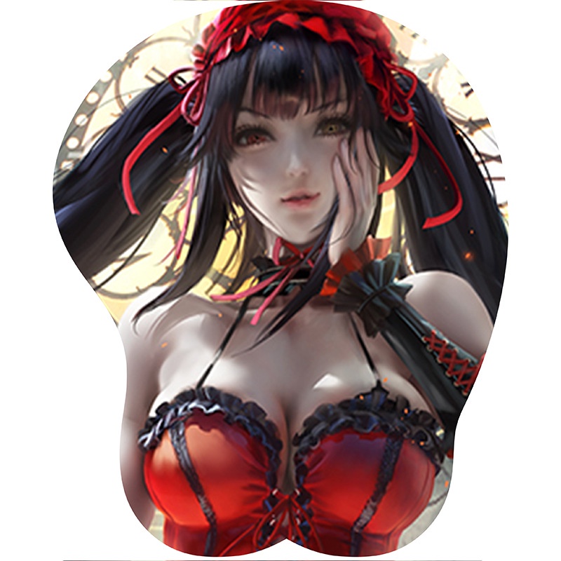 Đệm Lót Chuột Bằng Silicone Họa Tiết Anime 3D