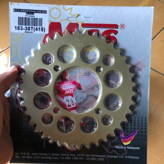 Bộ nhông dĩa MCS 7 li + Sên 7 li gold YBN 130L