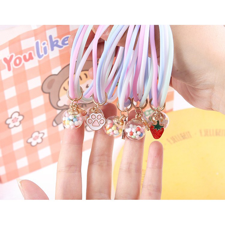 Vòng tay đuổi muỗi silicon thời trang có đính hạt nhũ dành cho bé