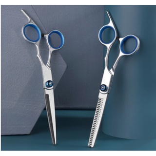 Kéo cắt và tỉa tóc 6inch Cao cấp ( tay cầm xanh)