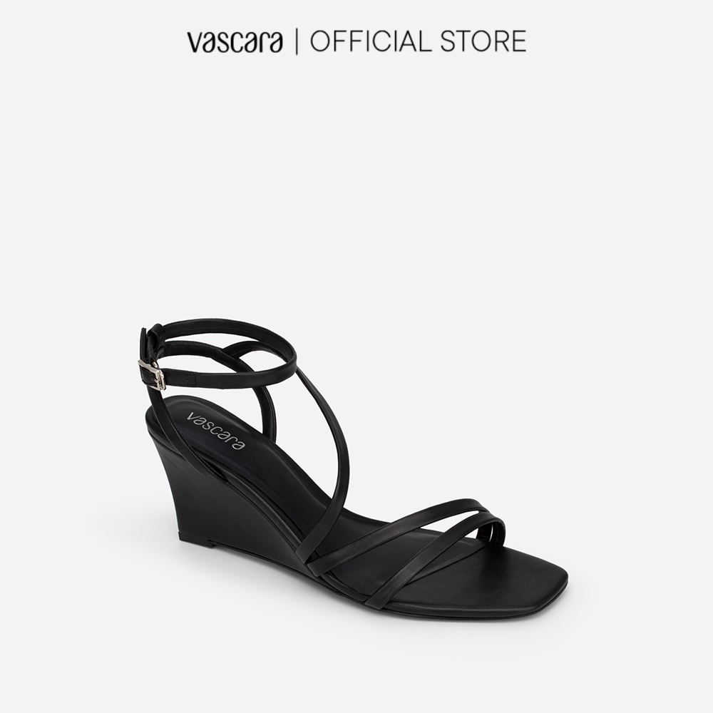 Vascara Giày Sandal Đề Xuồng Multi-Strap - SDX 0427 - Màu Đen