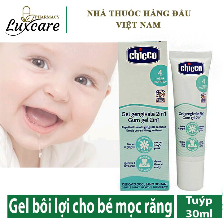 Gel Bôi Lợi Cho Bé Mọc Răng CHICCO Multifuntional Gum - Giúp Xoa Dịu Lợi Sưng Đau