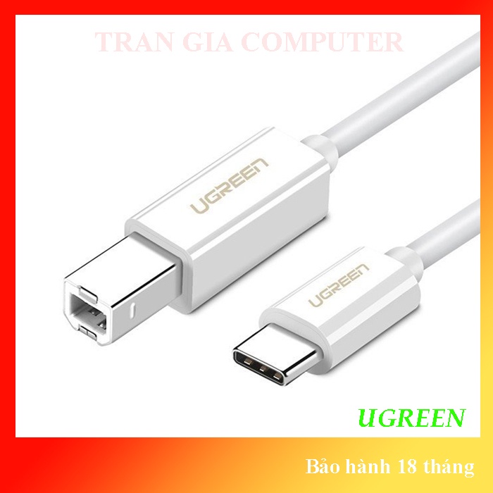 Cáp máy in USB Type C dài 1.5m Ugreen 40417
