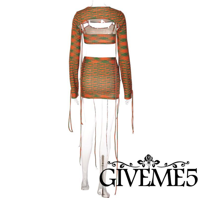 Set áo croptop + chân váy + áo khoác phong cách retro quyến rũ cho nữ