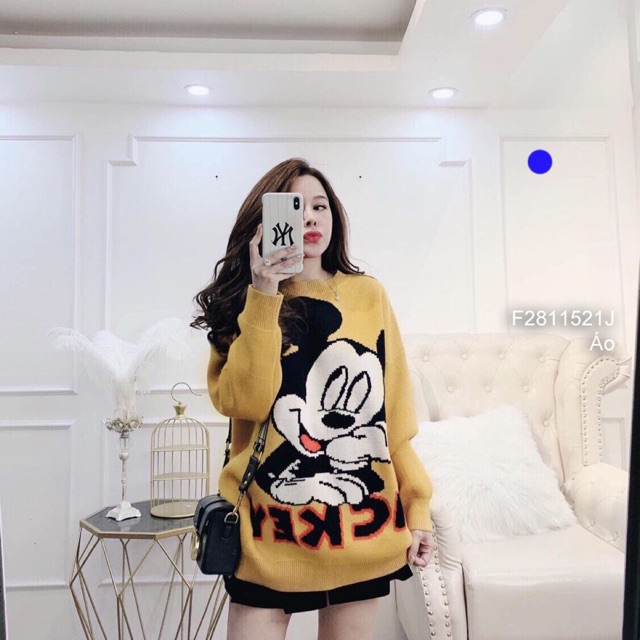 Áo thun nỉ hình chú chuột Mickey siu dễ thương!